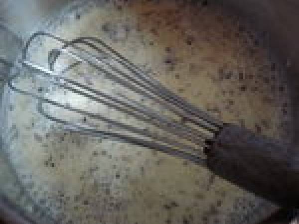 Panna-cotta au babeurre, agar-agar et sauce caramel - Préparation etape 2