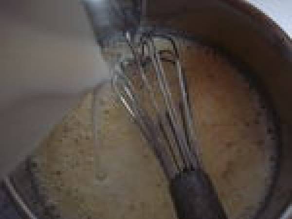 Panna-cotta au babeurre, agar-agar et sauce caramel - Préparation etape 3