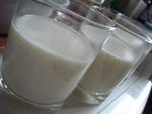 Panna-cotta au babeurre, agar-agar et sauce caramel - Préparation etape 4