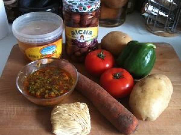 Dorade royale farcie à la chermoula (Maroc) - Préparation etape 1