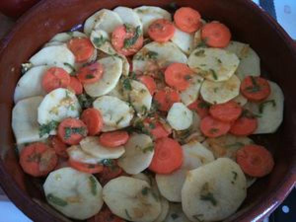 Dorade royale farcie à la chermoula (Maroc) - Préparation etape 4