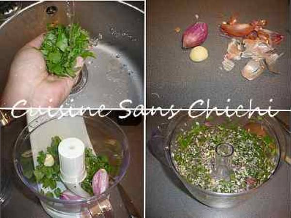 Penne aux coulemelles - Préparation etape 2