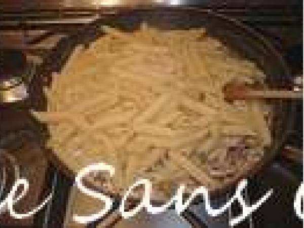 Penne aux coulemelles - Préparation etape 6