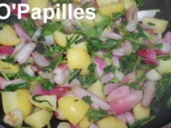 Soupe de radis aux oignons nouveaux - Préparation etape 3