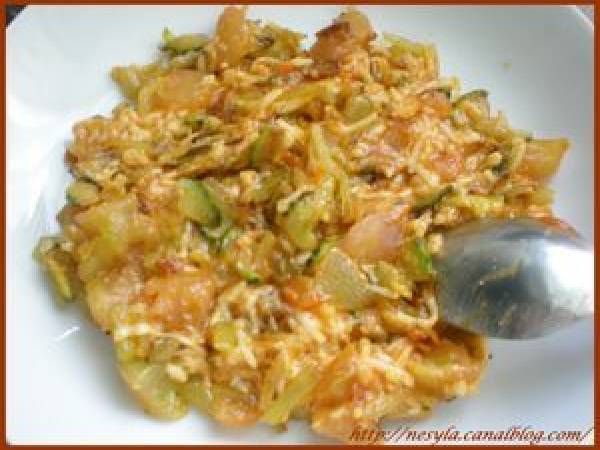 Crêpes aux Légumes et leur Sauce au Yaourt - Préparation etape 2