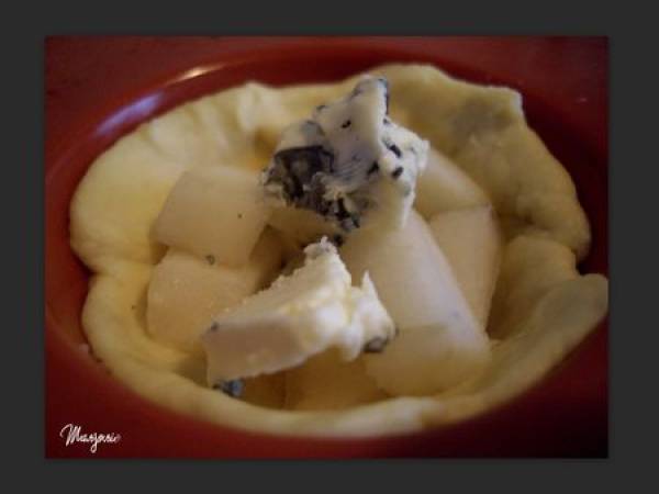 Minis tartelettes Poires-St Agur - Préparation etape 3