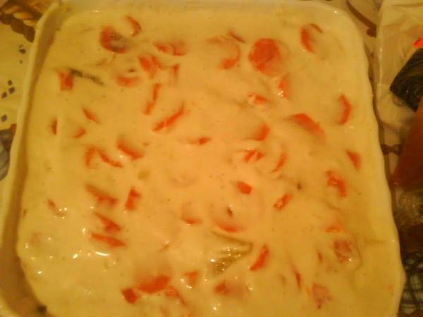 Gratin pommes de terre, carottes et chouchou - Préparation etape 2