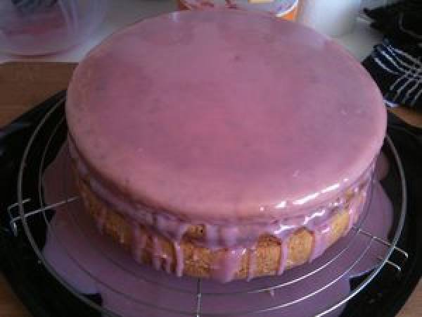 Mon gâteau pistache au chocolat blanc, aux framboises et à la rose - Préparation etape 9