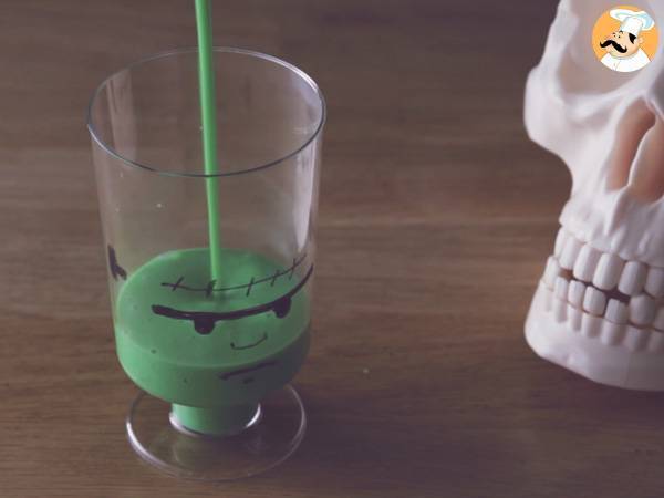 Crèmes Frankenstein pour Halloween - Préparation etape 10
