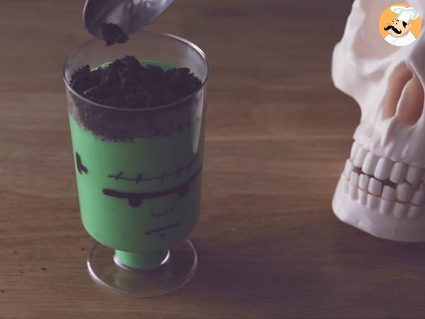 Crèmes Frankenstein pour Halloween - Préparation etape 11