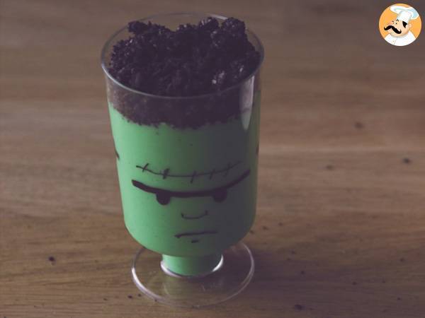 Crèmes Frankenstein pour Halloween - Préparation etape 12