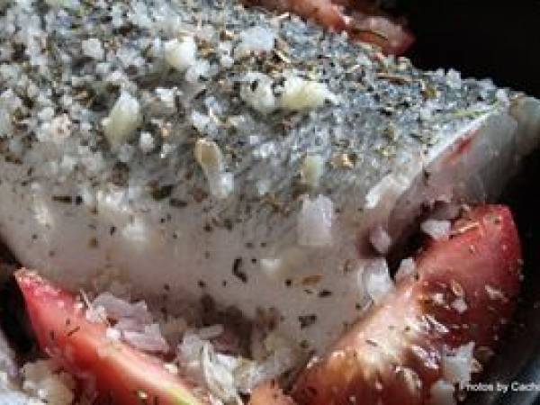 Bar à la vapeur et ses légumes - Préparation etape 3