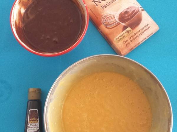 Muffins marbrés Mickey - Préparation etape 3