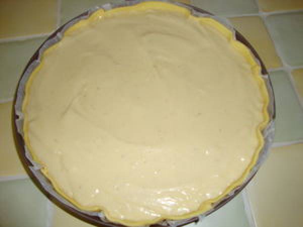 FLAN PATISSIER AUX FRAMBOISES - Préparation etape 7