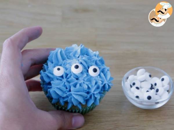 Cupcakes monstres pour Halloween - Préparation etape 14