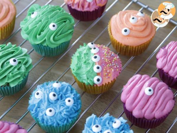 Cupcakes monstres pour Halloween - Préparation etape 18