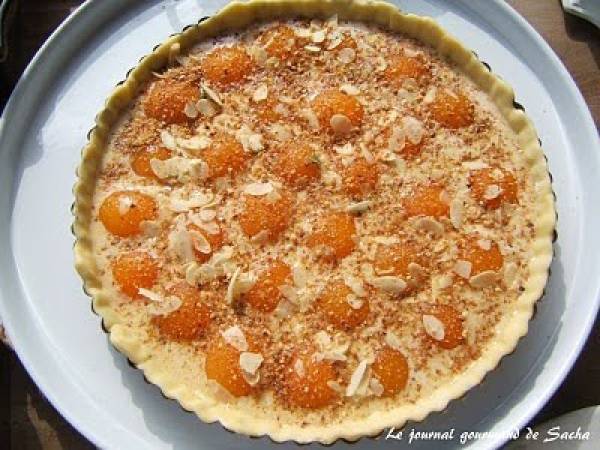 Tarte aux abricots, amandes, miel et thym - Préparation etape 7