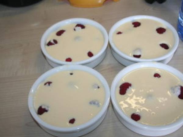 Moelleux ricotta mascarpone aux framboises - Préparation etape 3