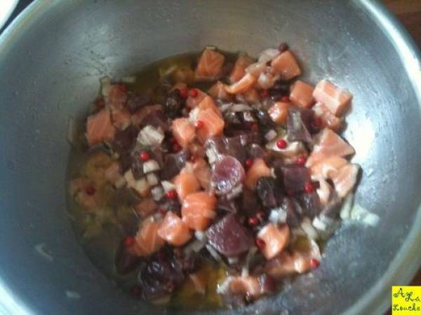 Duo de tartare de la mer, Thonine et Saumon. - Préparation etape 3