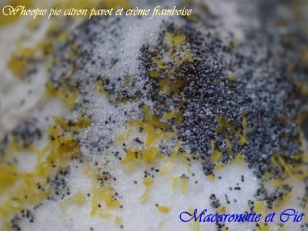 Whoopie pie citron-pavot et crème à la framboise - Préparation etape 2