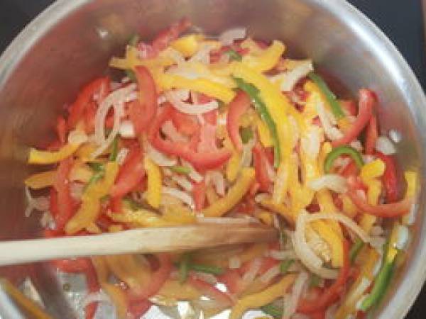 Petit épeautre et poivrons - Préparation etape 4