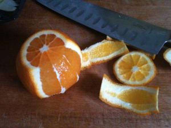 Salade de fenouil à l'orange et aux olives - Préparation etape 3