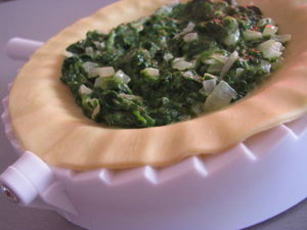 Chausson chèvre-épinard - Préparation etape 3