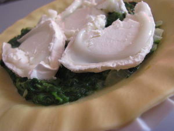 Chausson chèvre-épinard - Préparation etape 4