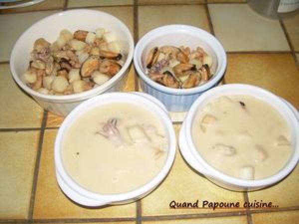 FRUITS DE MER AU CIDRE - Préparation etape 7