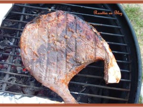 DARNES DE THON ROUGE MARINE CUIT AU BARBECUE - Préparation etape 2