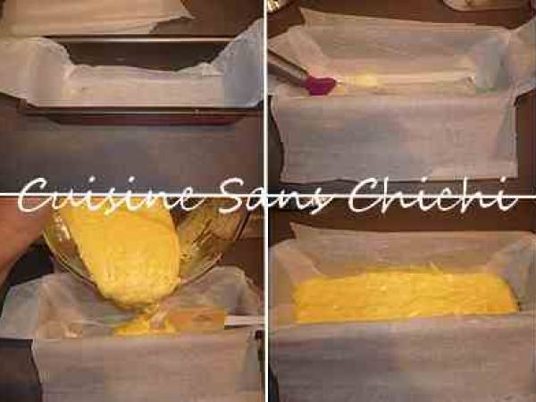 Cake à l'orange et son sirop orange et Grand Marnier - Préparation etape 4