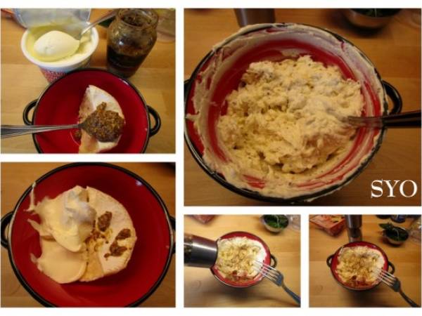 Crépinettes de porc au Chaource du Petit Bistro de Mamigoz - Préparation etape 3