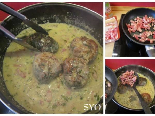 Crépinettes de porc au Chaource du Petit Bistro de Mamigoz - Préparation etape 5