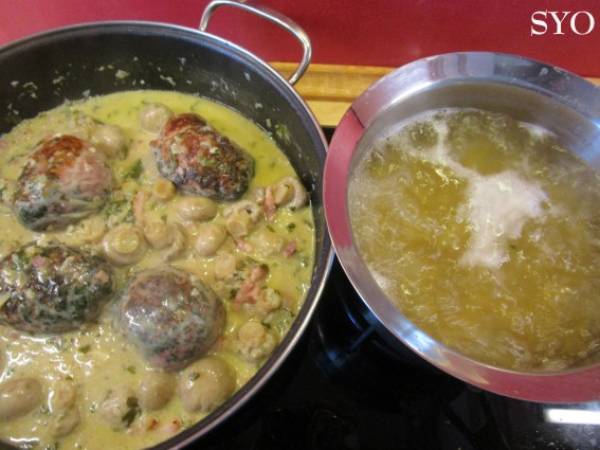 Crépinettes de porc au Chaource du Petit Bistro de Mamigoz - Préparation etape 6