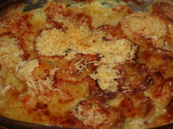 Gratin de pommes de terre aux chicons, cheddar et lardons - Préparation etape 9
