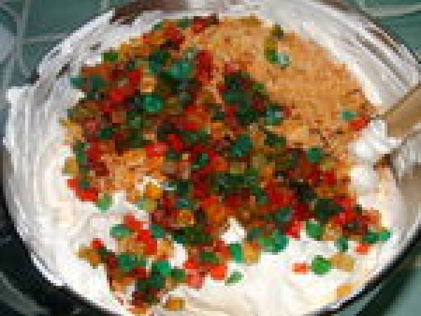 Bûche de nougat glacé aux fruits confits et nougatine - Préparation etape 9