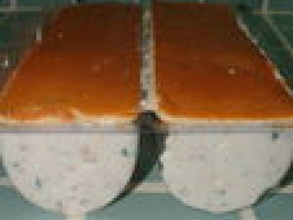 Bûche de nougat glacé aux fruits confits et nougatine - Préparation etape 11