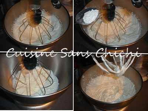 Bavarois à la clémentine et Grand-Marnier sur un biscuit cuillère maison. - Préparation etape 7