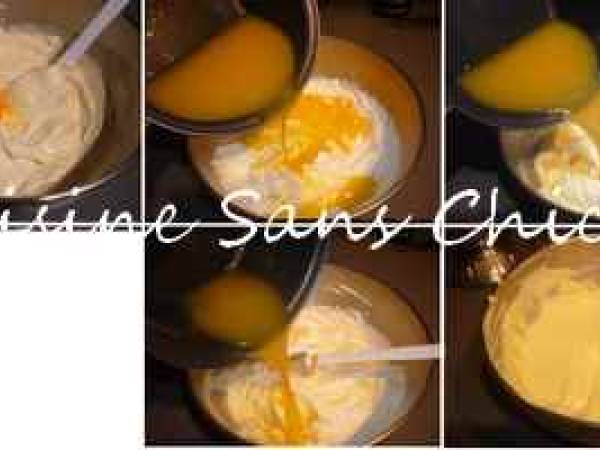 Bavarois à la clémentine et Grand-Marnier sur un biscuit cuillère maison. - Préparation etape 8