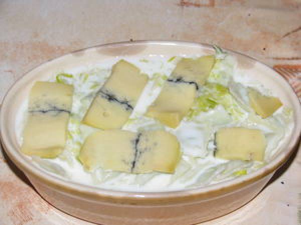 Gratin de ravioles à la fondue de poireaux - Préparation etape 8