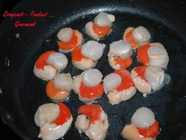 DORADE et SAINT-JACQUES - Préparation etape 6