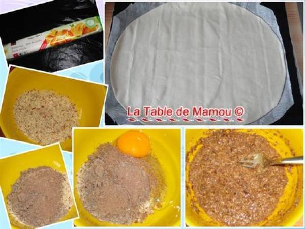 Tarte fine aux poires fond chocolat, pralin de spéculoos - Préparation etape 5