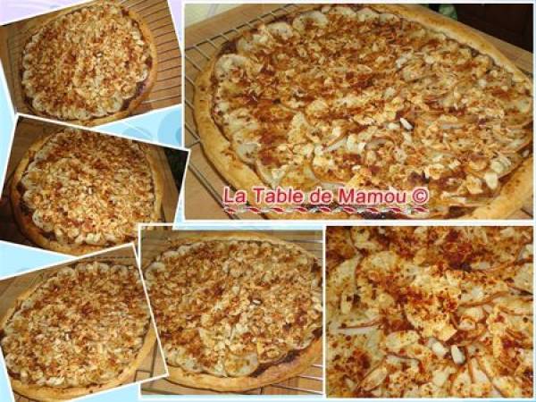 Tarte fine aux poires fond chocolat, pralin de spéculoos - Préparation etape 7