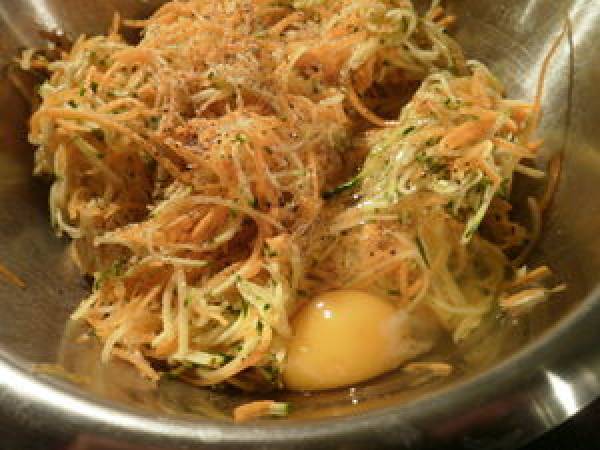 Galette de légumes. - Préparation etape 2