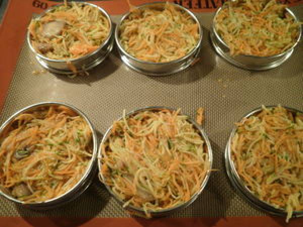 Galette de légumes. - Préparation etape 3