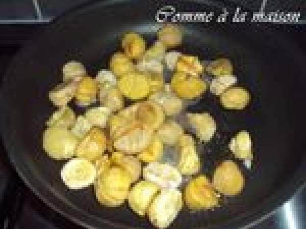 Gratin de courge aux Marrons - Préparation etape 1