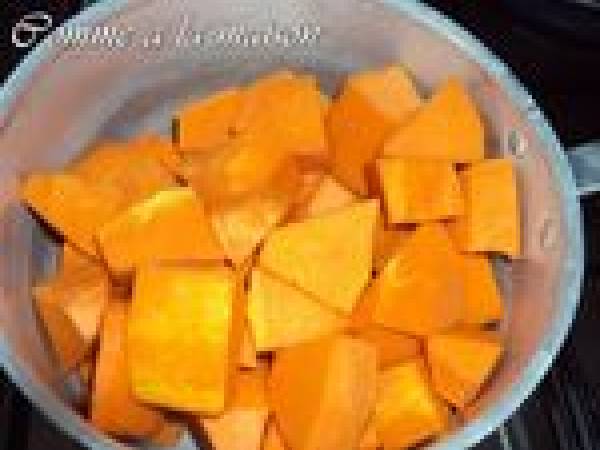 Gratin de courge aux Marrons - Préparation etape 2
