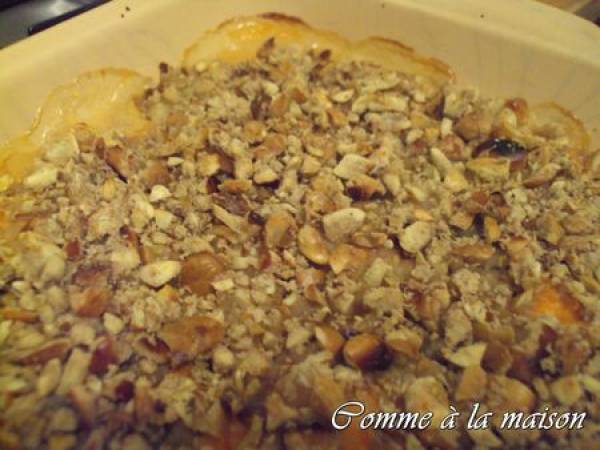 Gratin de courge aux Marrons - Préparation etape 5