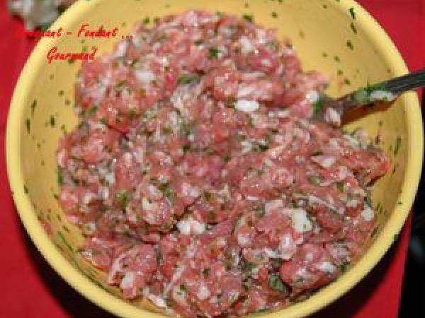 POITRINE de VEAU FARCIE aux HERBES - Préparation etape 2