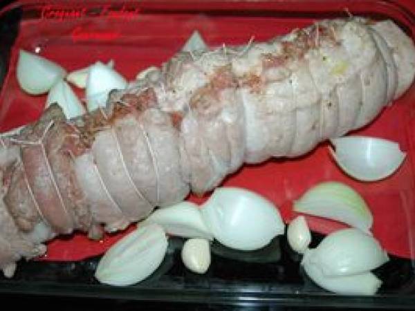 POITRINE de VEAU FARCIE aux HERBES - Préparation etape 6